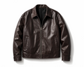 Brown leather jacket