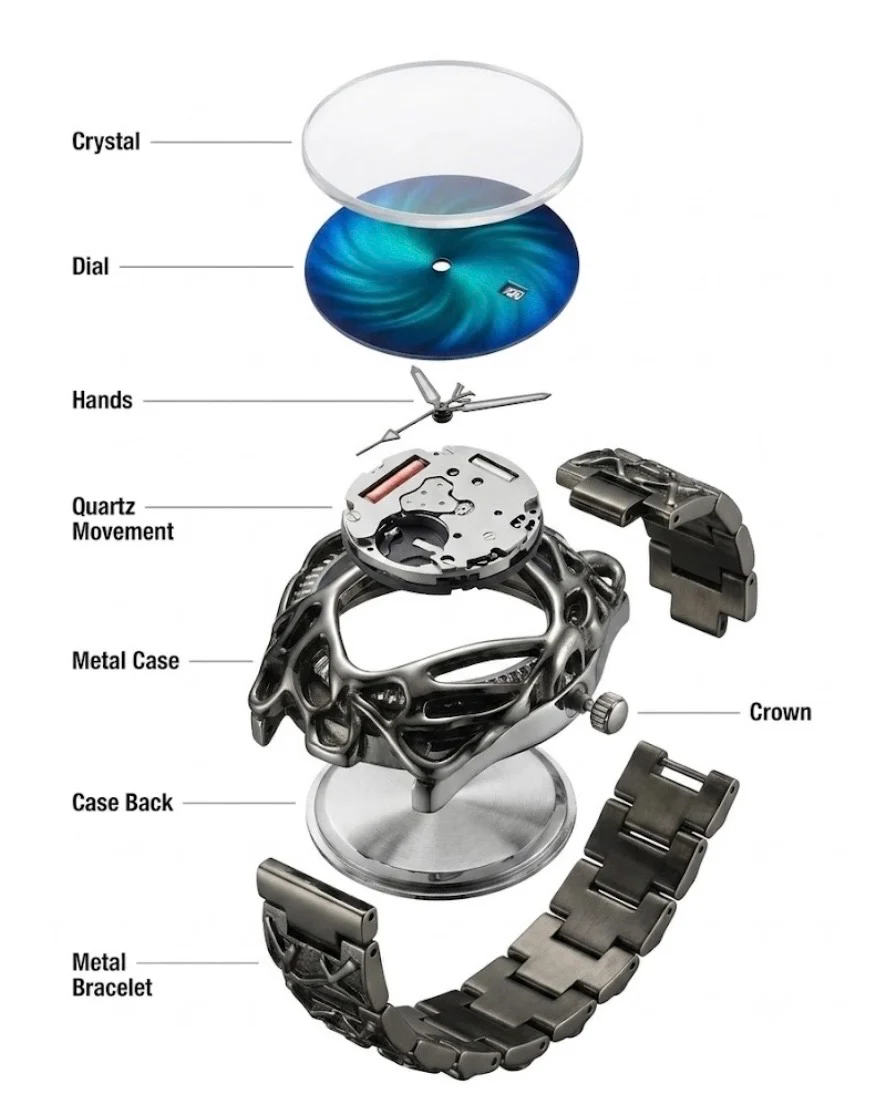 Gothic blue dial