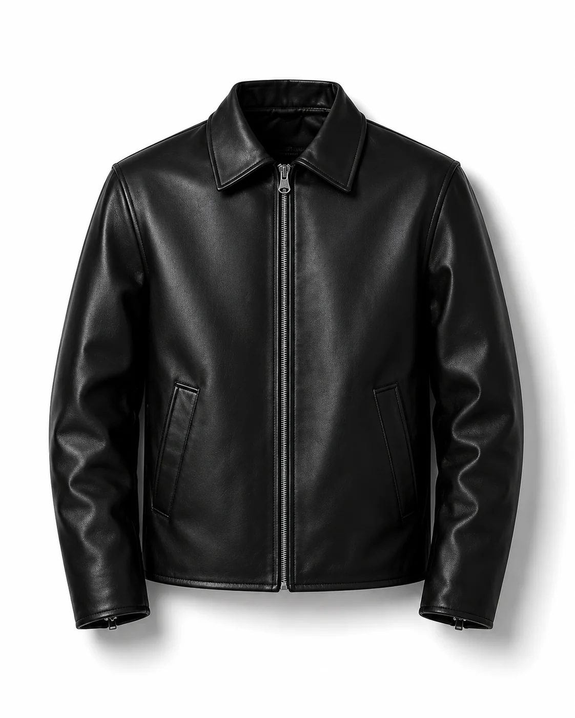 Black leatger jacket